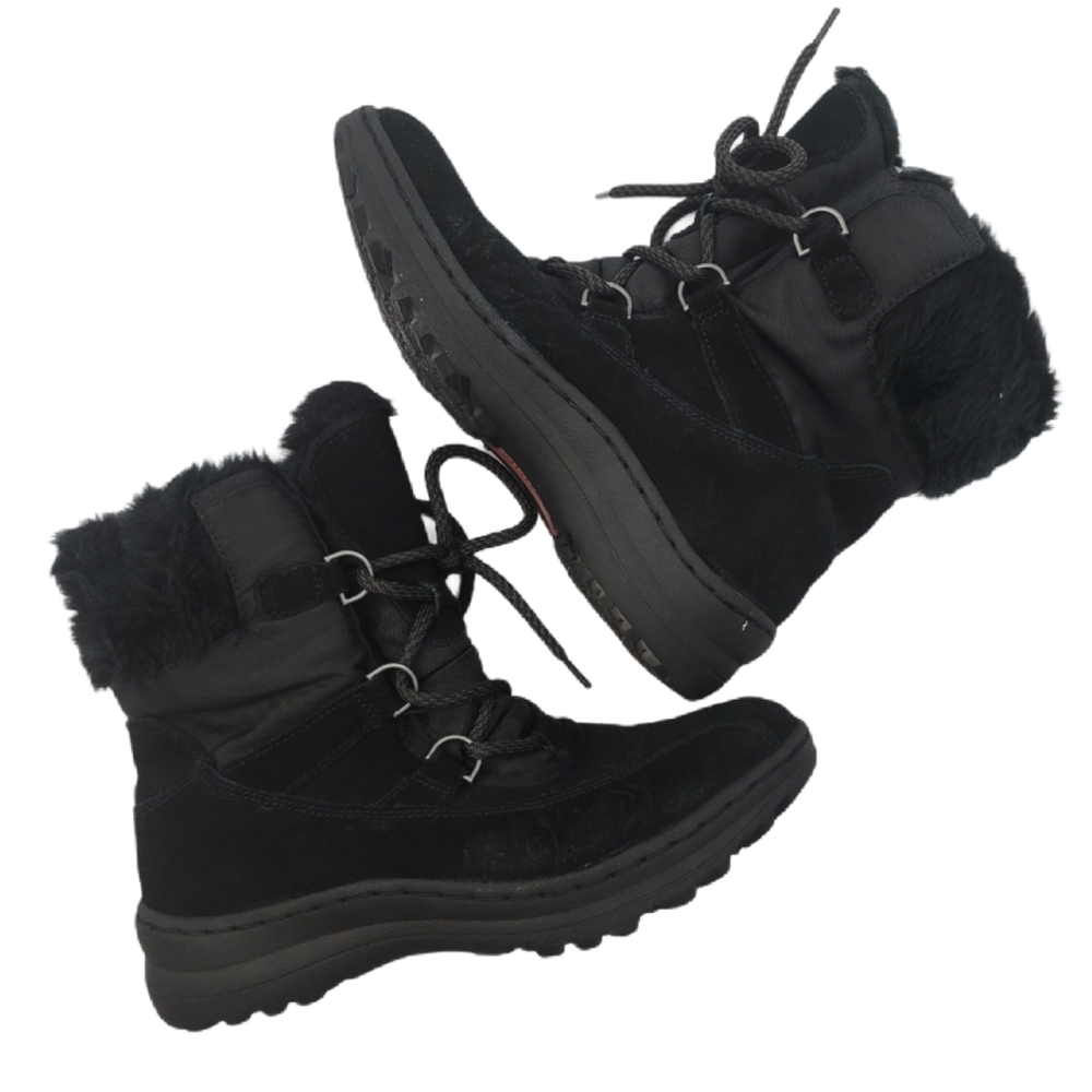 Baretraps Black Suede Winter Boots